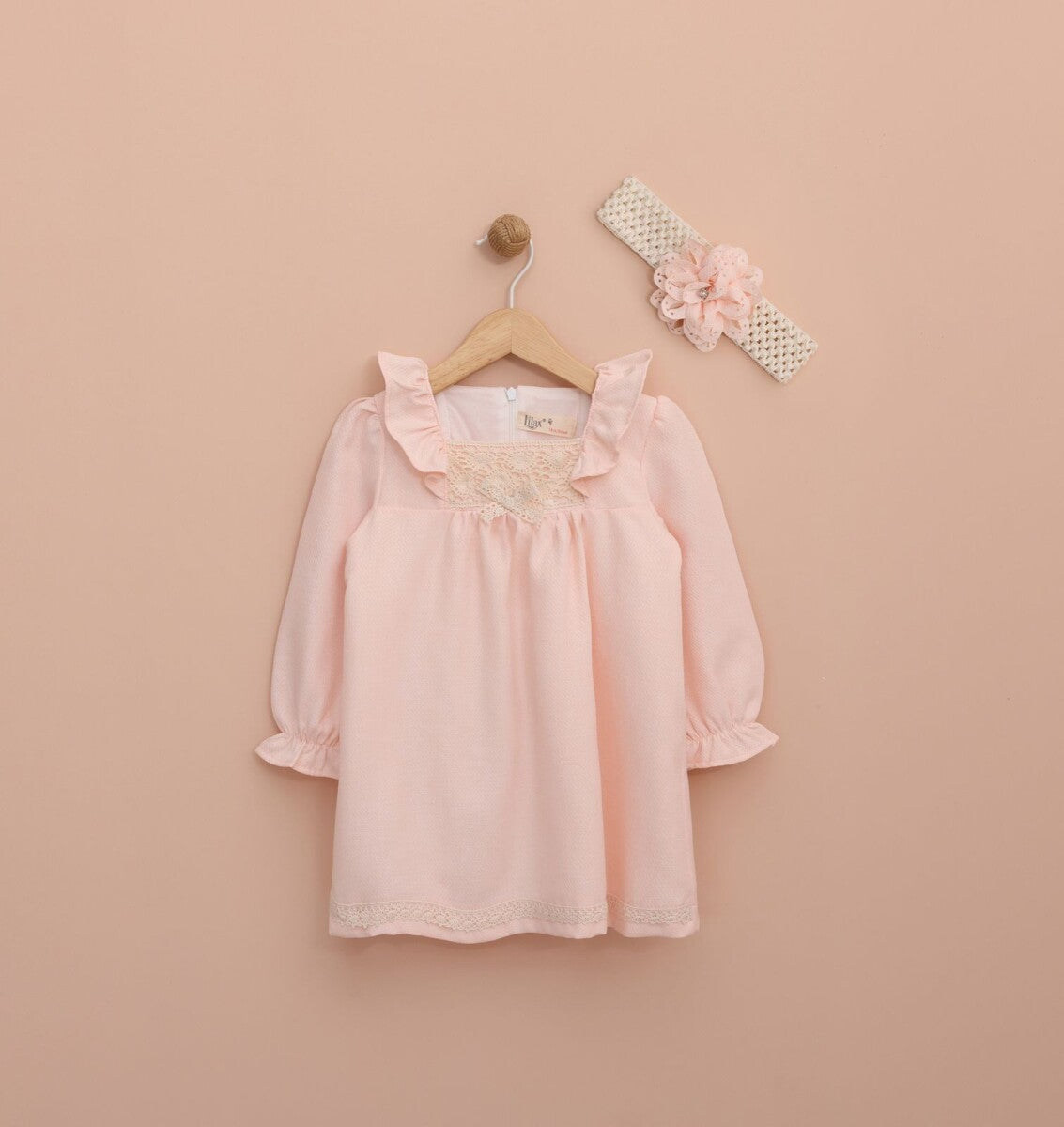 Baby Girls Dress with Headband 3-18M