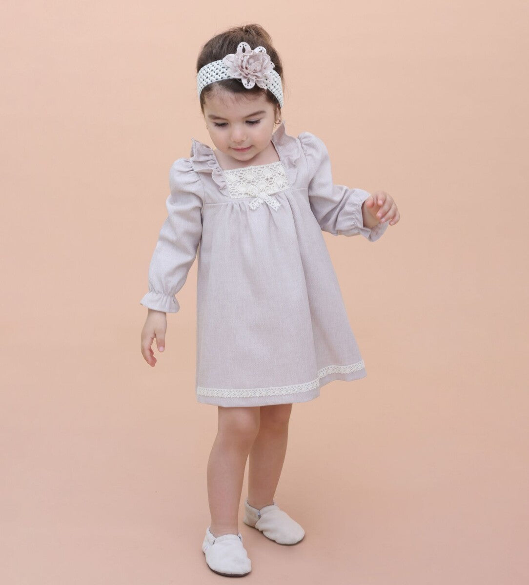 Baby Girls Dress with Headband 3-18M