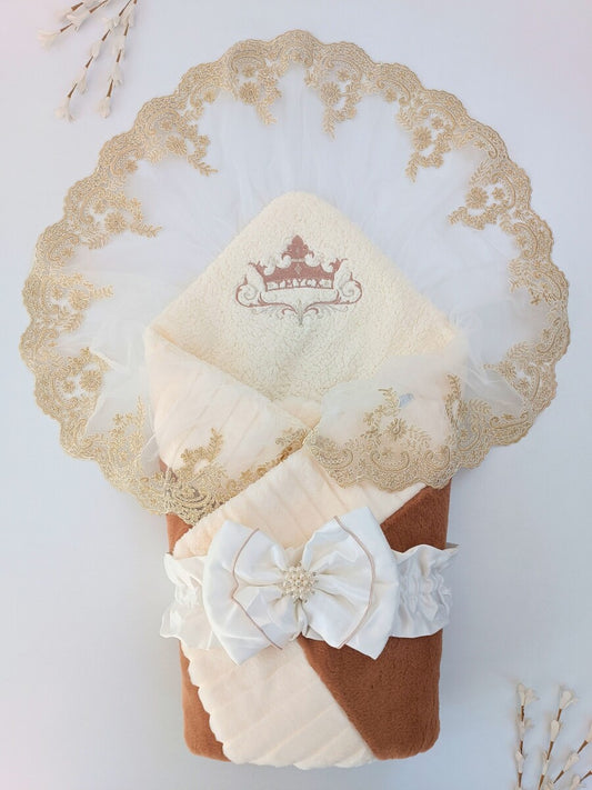 Swaddle with Tulle and Bow