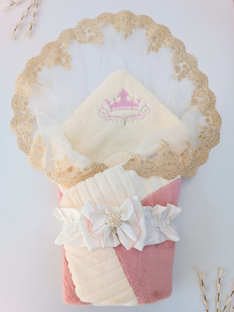 Swaddle with Tulle and Bow