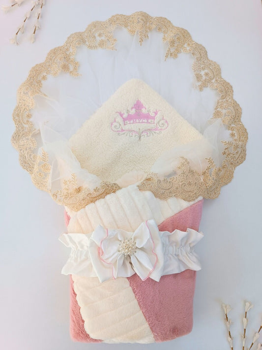 Swaddle with Tulle and Bow