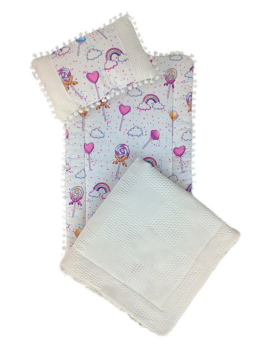 Stroller Cushion Blanket Set