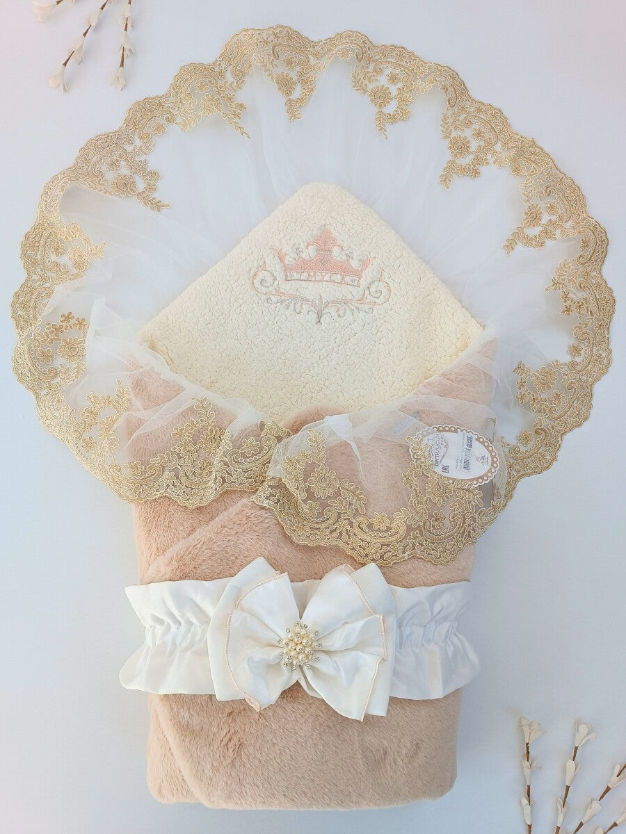 Swaddle with Tulle and Bow